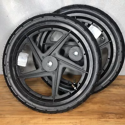 2 Schwinn Instep 16  Bicycle Trailer Rear Wheel Black Plastic Mag 1.75 Tire • $40