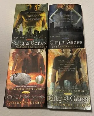 The Mortal Instruments Cassandra Clare Book Set #1-4 City Bones Ash Glass Fall • $10