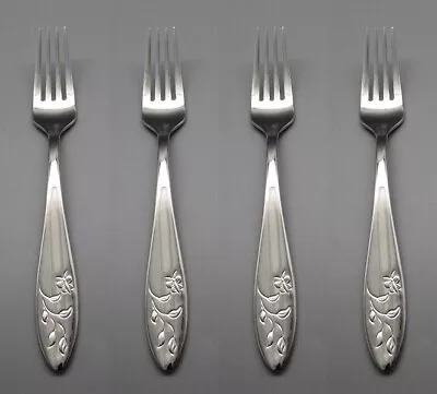 Lenox 18/10 Stainless Flatware BUTTERFLY MEADOW -  Salad Forks - Set Of Four New • $24.99