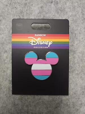 Disney Mickey Mouse Icon Pin Transgender Flag Rainbow Disney Collection • $18.95