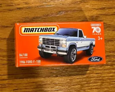 2023 Matchbox Power Grabs 1986 Ford F150 Pickup Light Blue #84/100 F-150 • $19.95