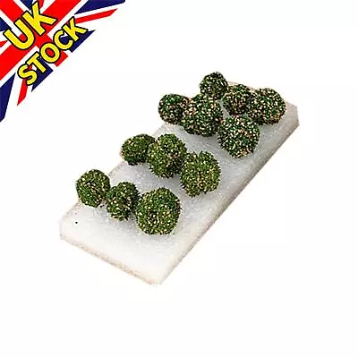 12Pack Simulation Bush Tree Scene Model For 1:35/1:48/1:72/1:87 Scenery Scale C • £9.22