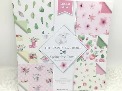 Spring Paper Pad The Paper Boutique 8 X 8 For Junk Journal Scrapbook Card • £7.45