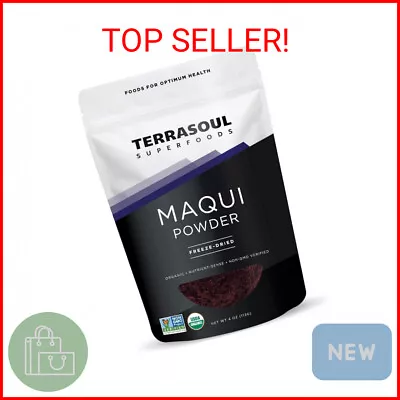 Terrasoul Superfoods Organic Maqui Berry Powder 4 Oz Freeze-Dried Antioxidant • $21.70