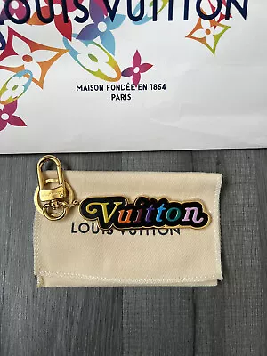 LOUIS VUITTON Porte Cles LV New Wave Bag Charm / KEY RING M63747 • £225