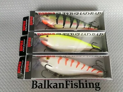 Rapala Super Shad Rap SSR-14 Lot Of 3  SPECIAL NP+CG+SFC Colors EXTREMELY RARE  • $59.99