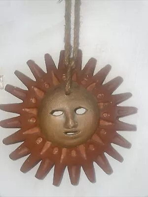 Terracotta Pot Hanging Sun Garden / Home Decor Bohemian Pagan Hippie • £6.99