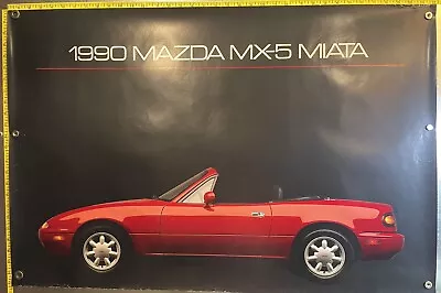 Vintage 1990 Mazda MX-5 Miata Original Poster NEW • $30