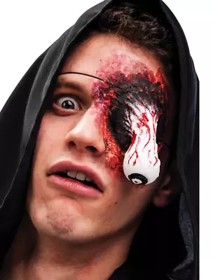 Hanging Out Torn Out Eyeball Prosthetic Make-Up Halloween Horror Prop Gory • £5.99