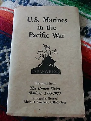 Vintage Us Marines In The Pacific War Edward Simmons Ww2 Pearl Harbor Usmc Rare • $39.99