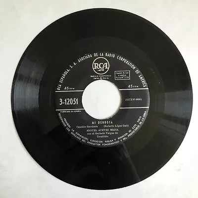 Miguel Aceves Mejia -mi Derrota / La Noche Y Tu- Mexican 7¨single Paper Sleeve • $4.99