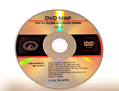 Eclipse Navigation Map Disc Ver 3.5 Dvd Mdv-82d Avn-62d Avn-52d 6620 5510 6610 • $45.95