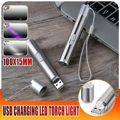 3 In 1 Multi Function Premium Cat Toy Laser Pointer USB Charging LED Torch Light • $12.99