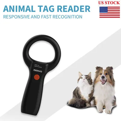 Pet Dog Microchip Scanner EMID FDX-B Handheld RFID Pet ID Tag Reader 134.2kHz • $24.74