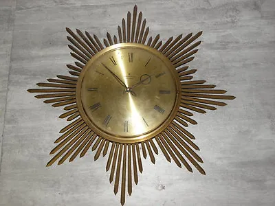 £280 • Buy Vintage Wall Clock Retro Sun BEAMS Pendulum Ato Junghans WANDUHR Horloge Soliel