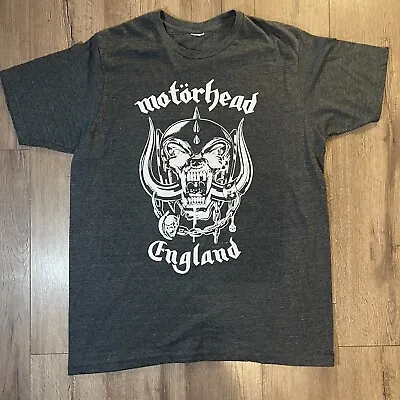 Motorhead England Shirt Mens Large Gray Band Tee Music Double Sided Graphic Y2K • $29.95