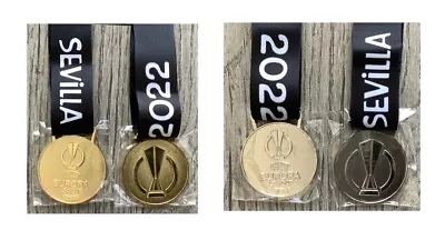 2022 UEFA Europa League Champions SEVILLA FINAL Winner Gold& & Silver  Medal • $27.88