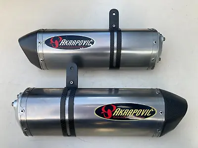 Akrapovic Exhaust Silencers Kawasaki Zx10r 06 07 D6f D7f Titanium No Baffles • £499