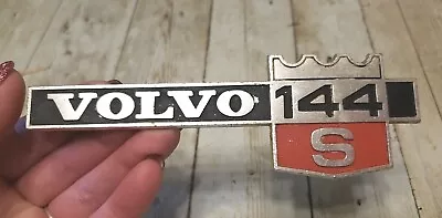 Vintage Classic Car Genuine Volvo 144S Badge (1966 - 1974) 144 S Emblem Logo OEM • $15