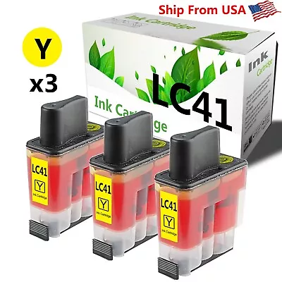 (3-PackYellow) LC41 LC-41 Ink Cartridge For DCP-110C MFC-5440CN Printer • $4.93