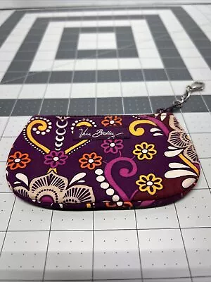 Vera Bradley Safari Sunset Clip Zip ID Card Holder Coin Purse Wallet Pouch EUC. • $10