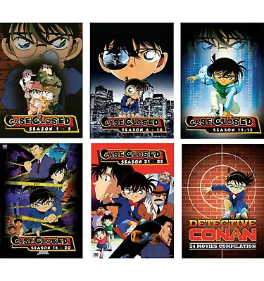 Detective Conan Case Closed Anime DVD (Season 1-25 + 31 Movies) English Dubbed • $299.20