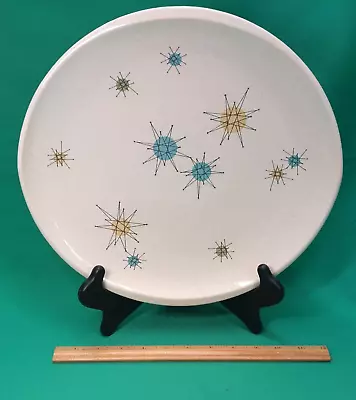 Vintage 1950's Franciscan Atomic Starburst Large Oval Serving Platter Chop Plate • $49.99