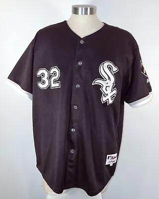 Vintage Chicago White Sox #32 Dunn Majestic Jersey  Size 54 Mlb Baseball Easy E • $19.99