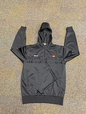 ELLESSE Mens Medium Black  Athleisure Activewear Outdoor Running Track Jacket • $29.99