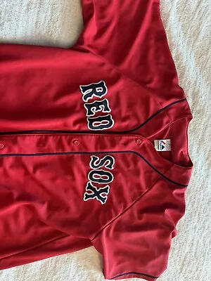 Boston Red Sox Dustin Pedroia Red Majestic Jersey #15 • $35