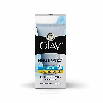 Olay Natural White Instant Glowing Fairness Cream With UV Protection 40 Gram • $24.26