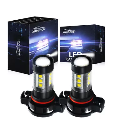 5202/H16 LED Fog Light Bulbs For Chevy Silverado 1500 2500HD 2007-2015 6000K 80W • $14.98