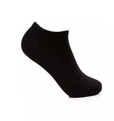 Boys Girls Trainer Socks Ankle Sport Footwear Black White And Design 3 6 12 Pair • £9.99