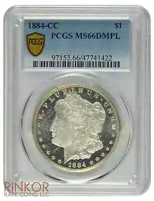 1884-CC $1 Morgan Dollar PCGS MS 66 DMPL • $4815