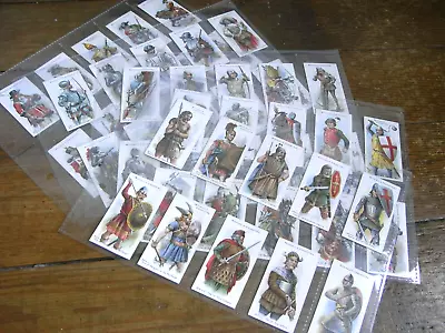 ORIGINAL SET OF FIFTY MITCHELL'S MILITARY CIGARETTE CARDS ARMS & ARMOUR C1916 • £195