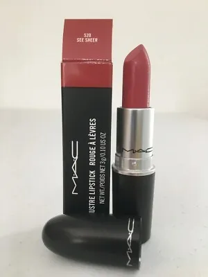 MAC Lustre Lipstick - See Sheer (520) Brand New In Box • £9.99