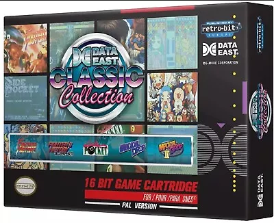£19.99 • Buy Data East Classic Collection SNES Cartridge Retro Bit PAL Version