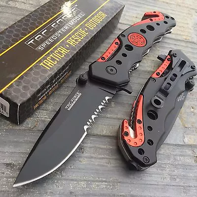 Tac Force Spring Open Emergency Rescue Fire Fighter Outdoor Tactical Knife • $13.99