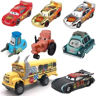 £7.65 • Buy Disney Pixar Car3 Miss Fritter Gold McQUEEN  Lizzie Flo 1:55 Diecast Toy Loose