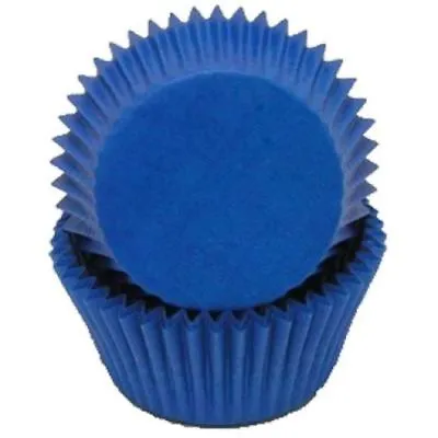 $7.49 • Buy Blue Glassine Mini Cupcake Liners Baking Cups Grease Proof Birthday Wedding 