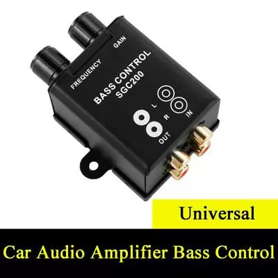 Universal Car Audio Amplifier Bass Control Subwoofer Equalizer RCA Level Control • $25.98