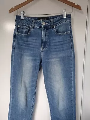 Decjuba Women Pants Jeans Denim Ladies 8 Straight Leg Skinny Casual Blue  • $20