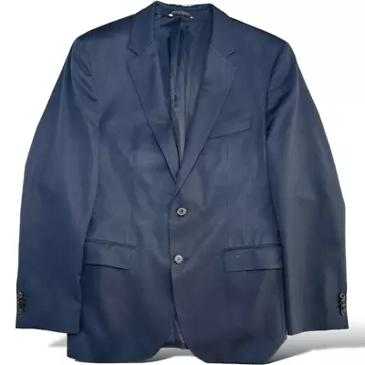 Hugo Boss Men Blazer James 3 Sharp 5 40R Navy Blue Tailored Fit • $65