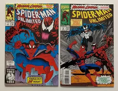 Spider-man Unlimited #1 & #2 Maximum Carnage 1st & Last Part (Marvel 1993) VF/NM • £95