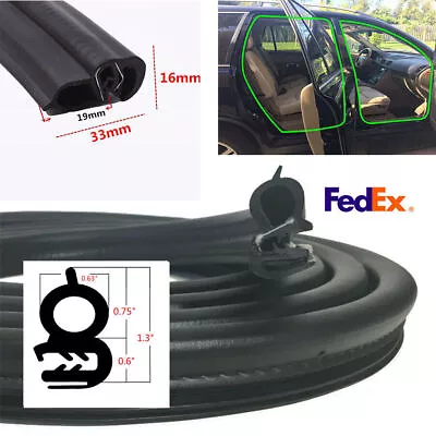 3 Meters EPDM & Steel Belt Car Door Hood Trunk Edge Sealing Strip Weatherstrip • $24.30