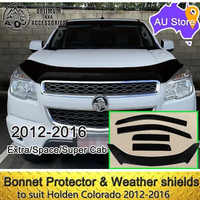 Bonnet Protector Weather Shields Suit Holden Colorado Extra/Super Cab 2012-2016 • $129