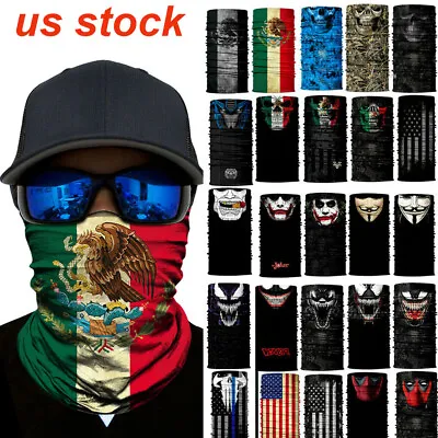 USA National Flag Neck Gaiter Face Bandana Headwear Fishing Biker Balaclava Tube • $9.99