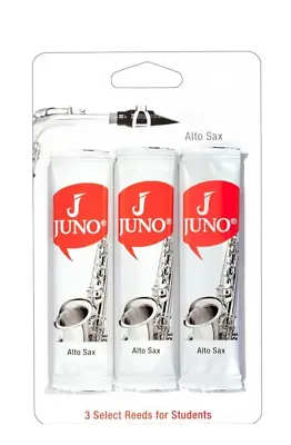 Vandoren Juno Alto Saxophone Reeds - 3 Reed Card • $14.95