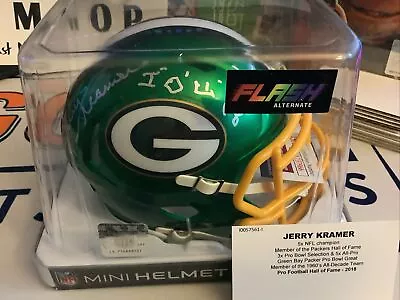Jerry Kramer Autographed Flash Mini Helmet Inscribed - Jsa Certified - Packers • $31