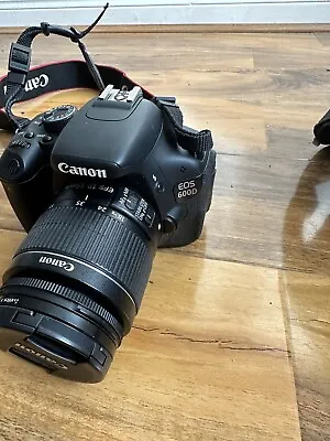 Canon EOS 600D 18.0MP - Black (Kit W/ EF EF-S 18-55mm Lens) • £250